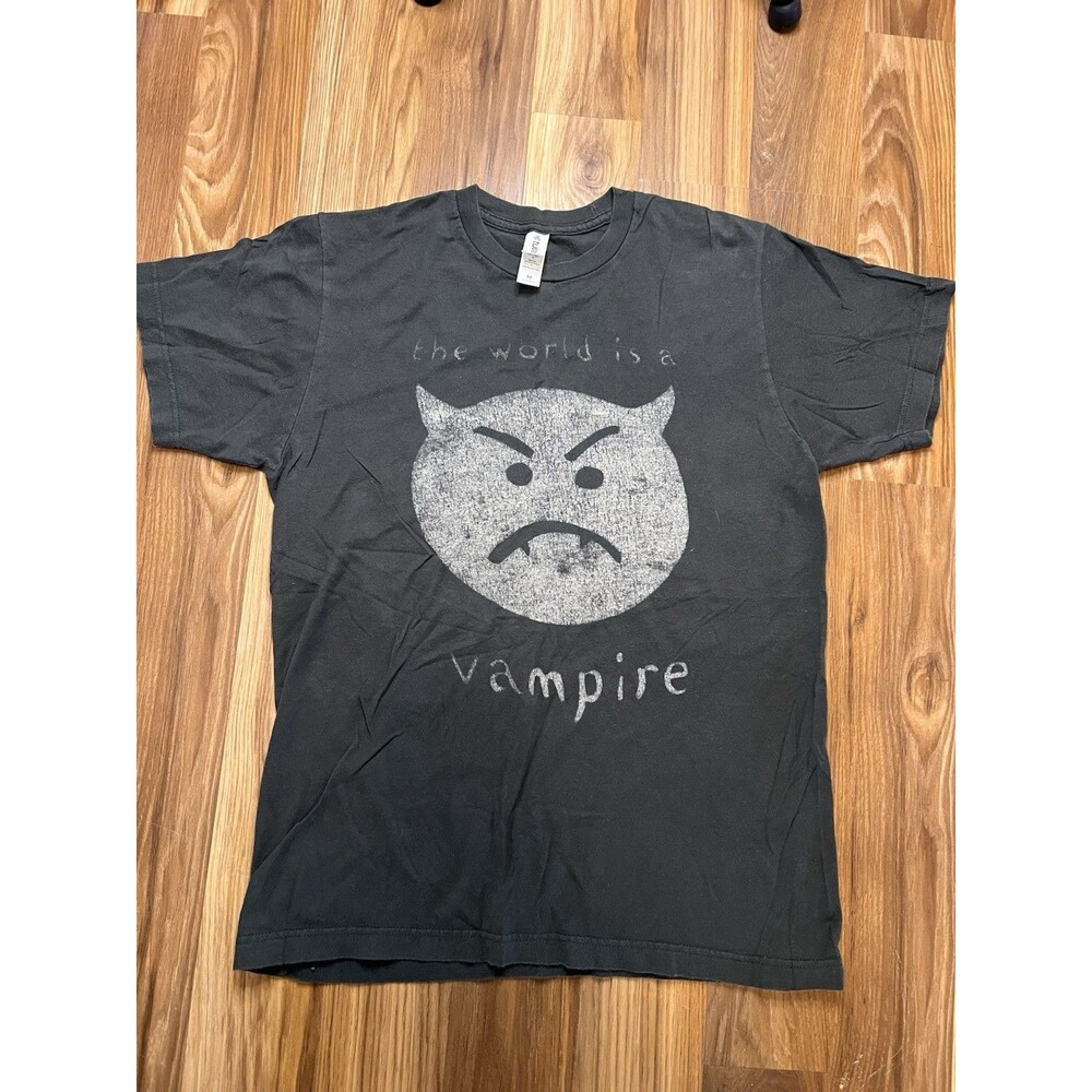 The Smashing Pumpkins T-Shirt Bullet With Butterfly Wings Vampire M Tultex Faded